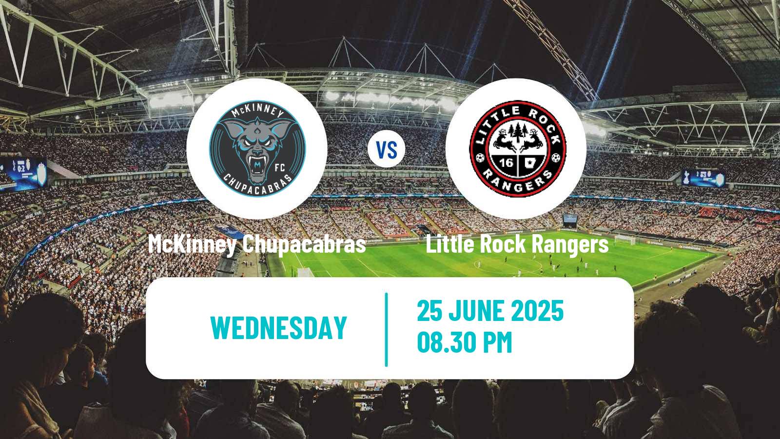 Soccer USL League Two McKinney Chupacabras - Little Rock Rangers