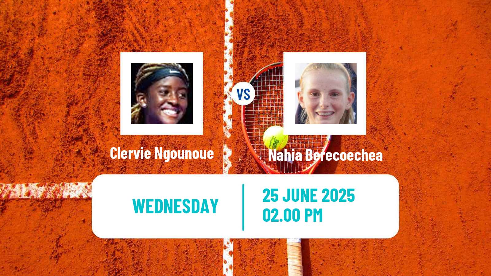 Tennis ITF W50 H Palma Del Rio Women Clervie Ngounoue - Nahia Berecoechea