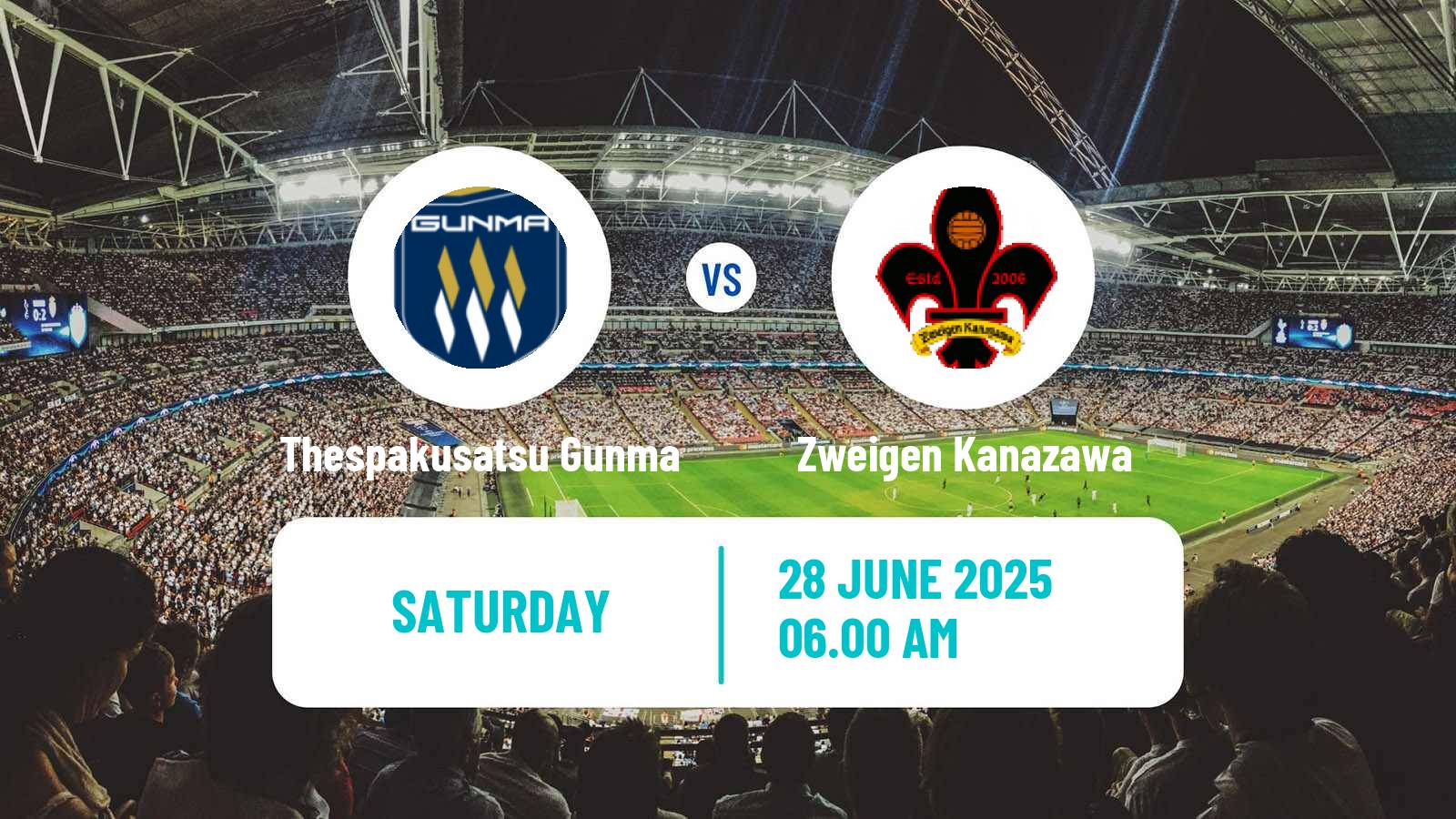 Soccer Japan J3 League Thespakusatsu Gunma - Zweigen Kanazawa