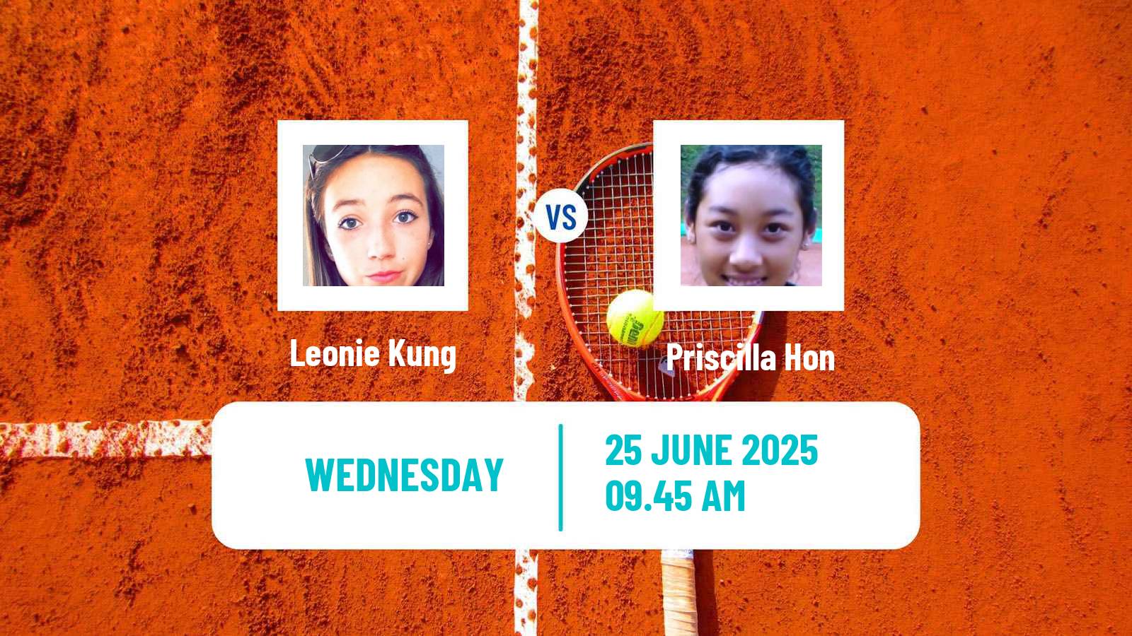 Tennis WTA Wimbledon Leonie Kung - Priscilla Hon