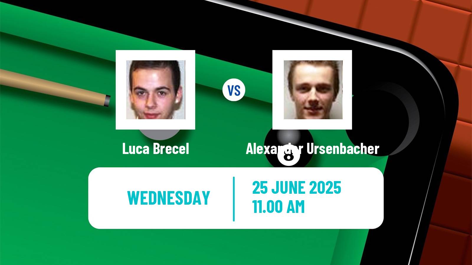 Snooker British Open Luca Brecel - Alexander Ursenbacher