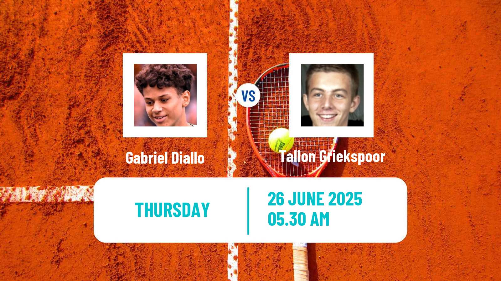 Tennis ATP Mallorca Gabriel Diallo - Tallon Griekspoor