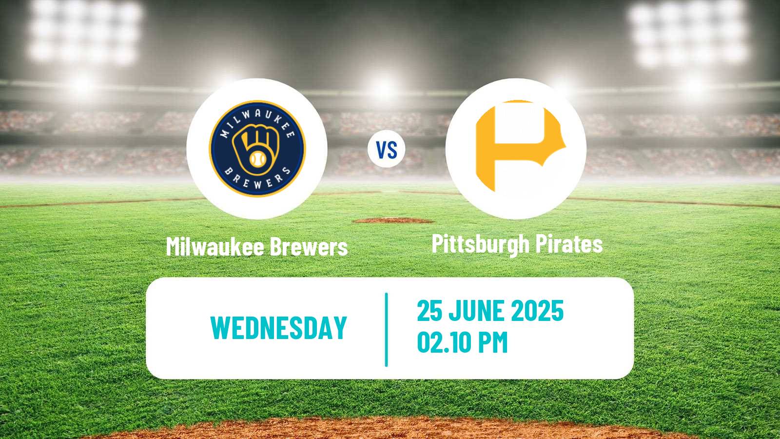 Baseball MLB Milwaukee Brewers - Pittsburgh Pirates