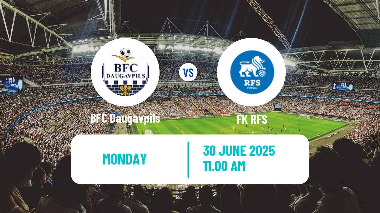 Soccer Latvian Virsliga BFC Daugavpils - RFS