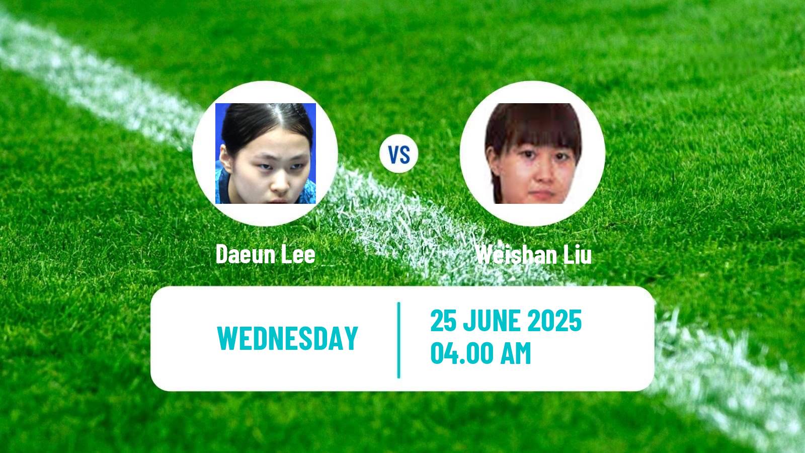 Table tennis Wtt Contender Zagreb Women Daeun Lee - Weishan Liu
