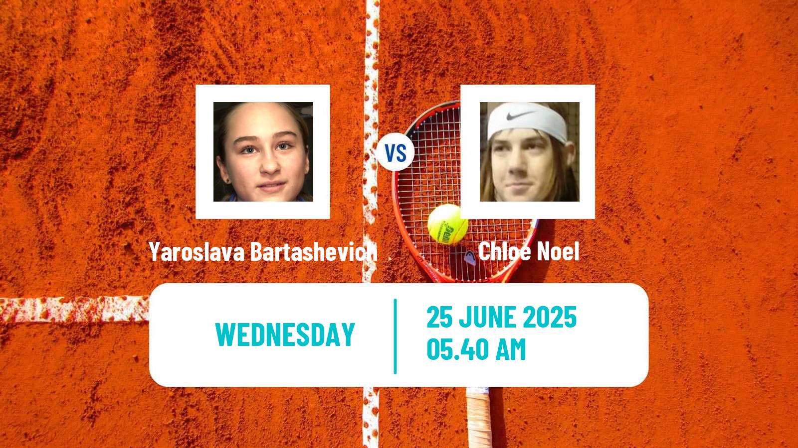 Tennis ITF W35 Perigueux Women Yaroslava Bartashevich - Chloe Noel