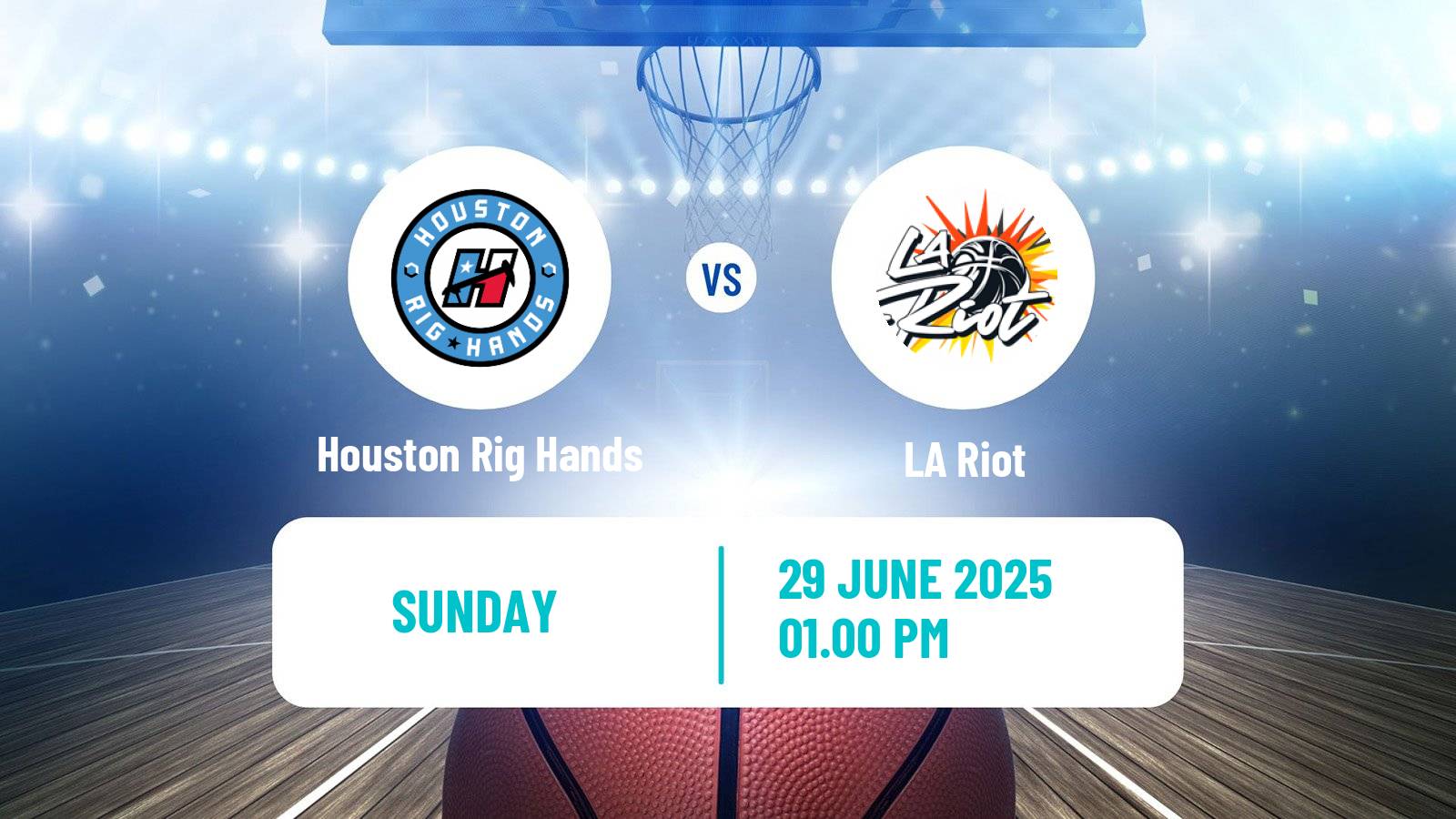 Basketball BIG3 3x3 Houston Rig Hands - LA Riot