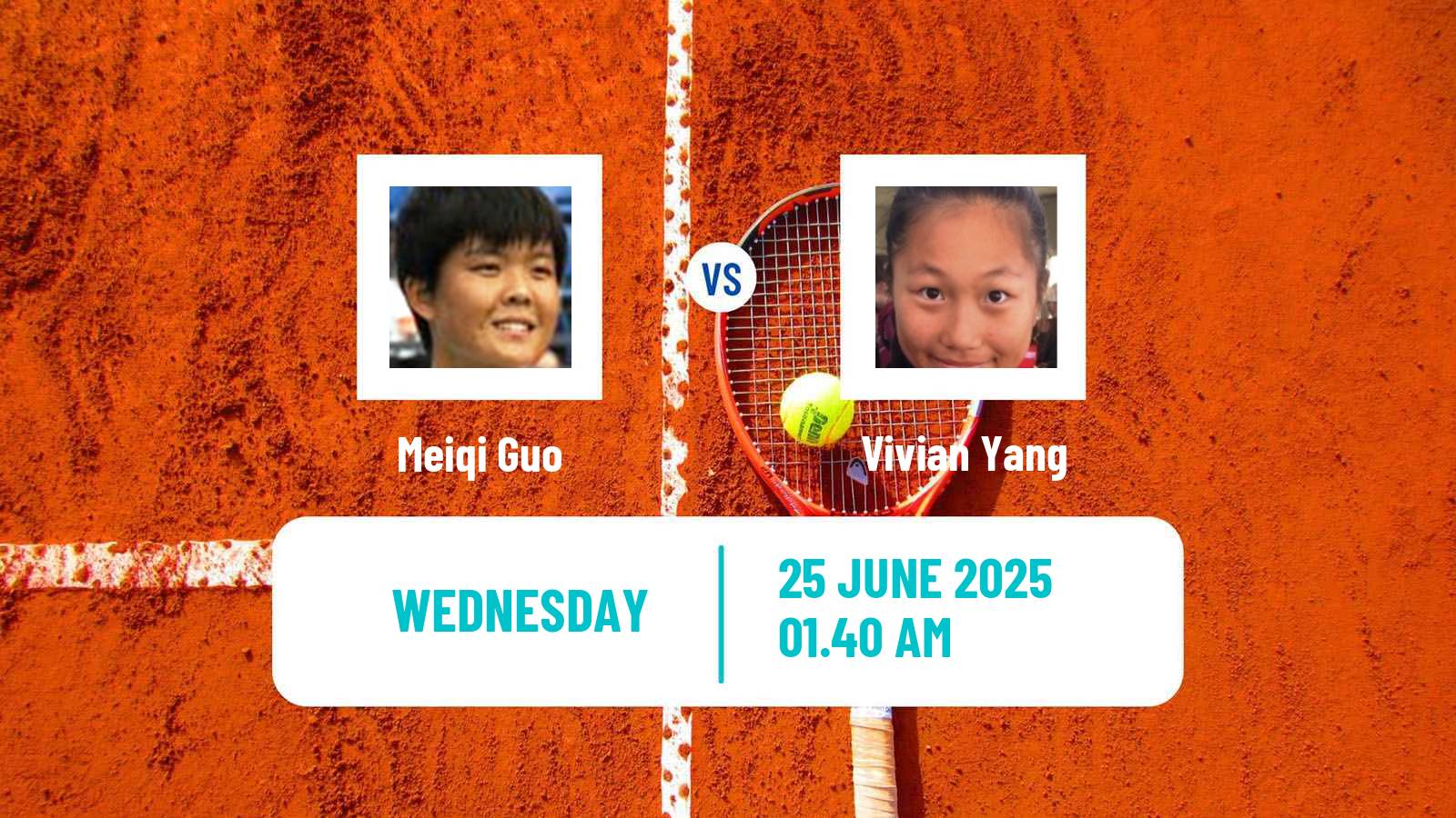 Tennis ITF W15 Maanshan 7 Women Meiqi Guo - Vivian Yang