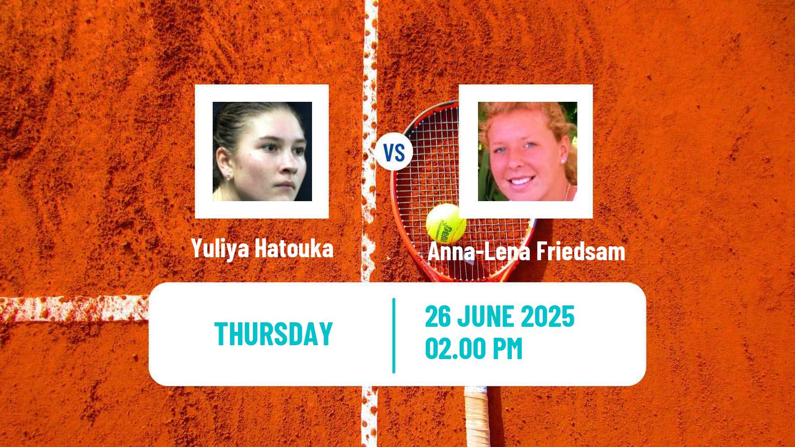 Tennis ITF W50 H Palma Del Rio Women Yuliya Hatouka - Anna-Lena Friedsam
