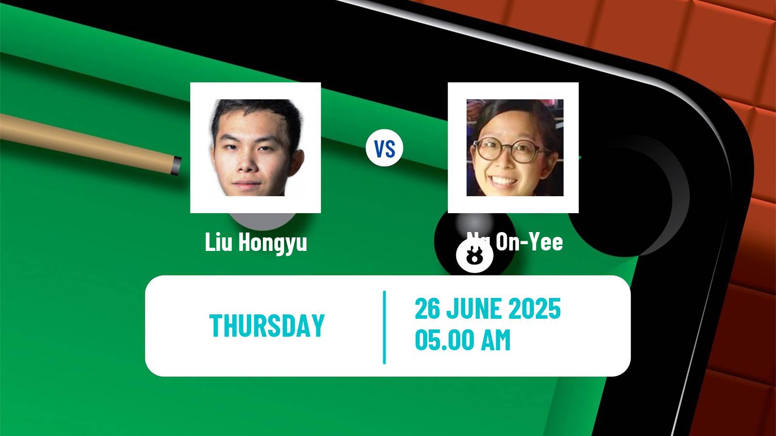 Snooker British Open Liu Hongyu - Ng On-Yee
