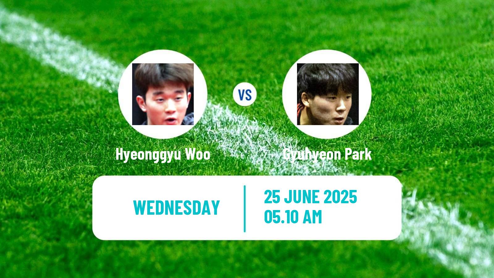 Table tennis Wtt Contender Zagreb Men Hyeonggyu Woo - Gyuhyeon Park