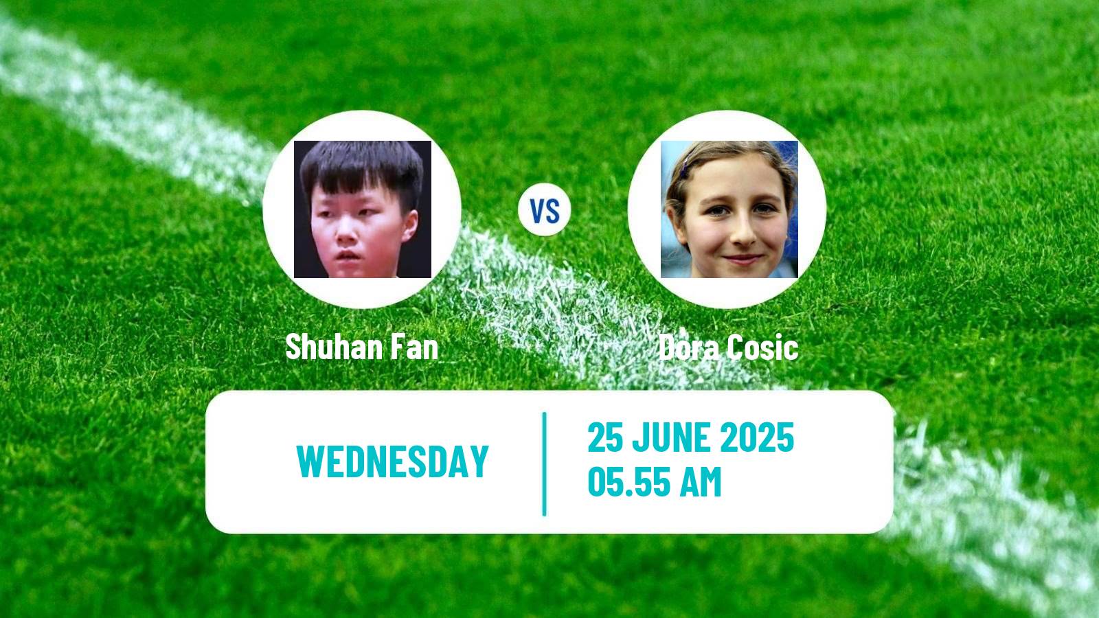 Table tennis Wtt Contender Zagreb Women Shuhan Fan - Dora Cosic