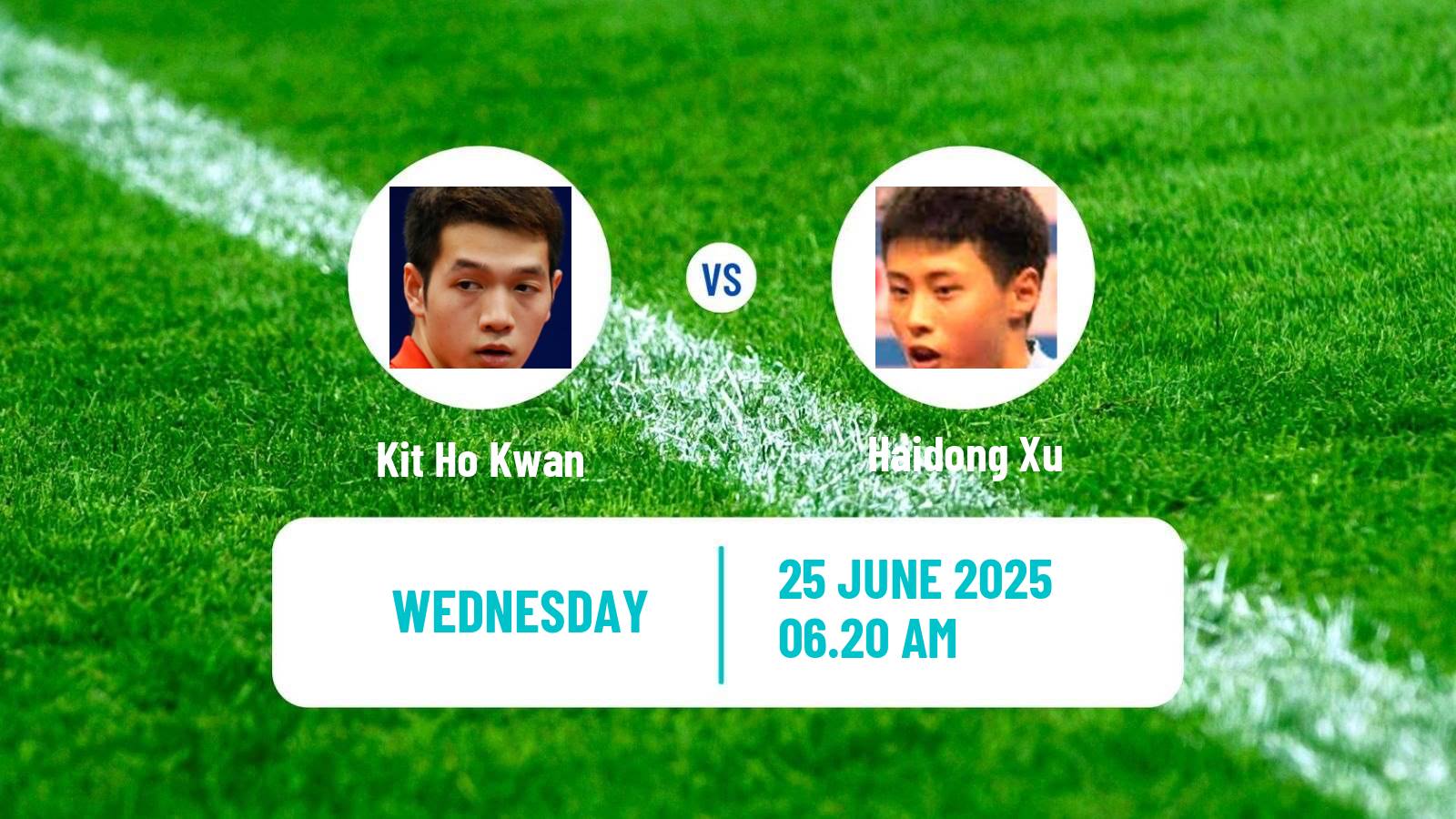 Table tennis Wtt Contender Zagreb Men Kit Ho Kwan - Haidong Xu