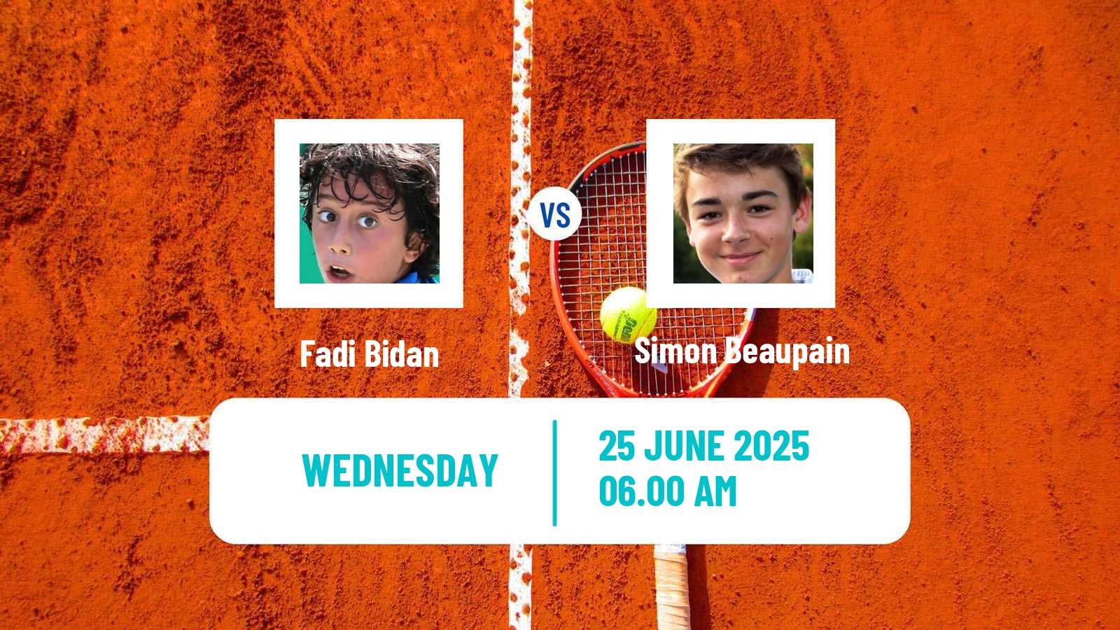 Tennis ITF M25 Brussels Men Fadi Bidan - Simon Beaupain