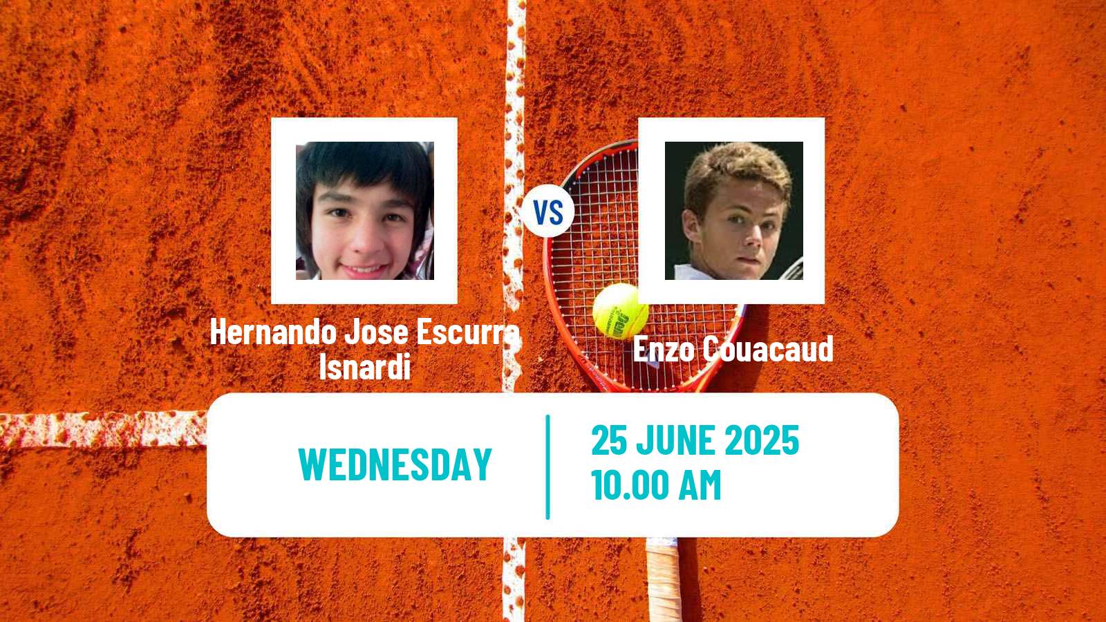 Tennis ITF M25 Brussels Men Hernando Jose Escurra Isnardi - Enzo Couacaud