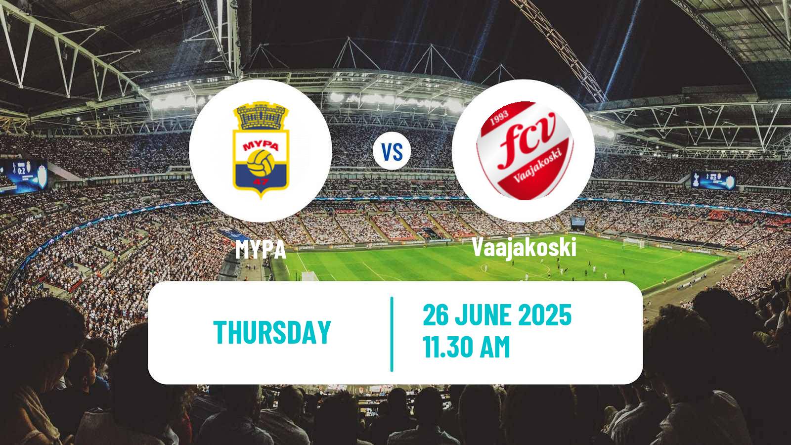 Soccer Finnish Kakkonen Group A MYPA - Vaajakoski