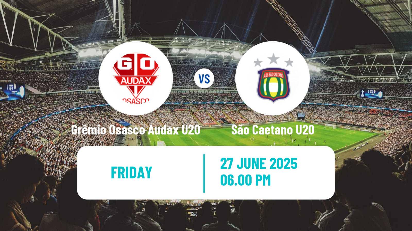 Soccer Brazilian Paulista U20 Grêmio Osasco Audax U20 - São Caetano U20