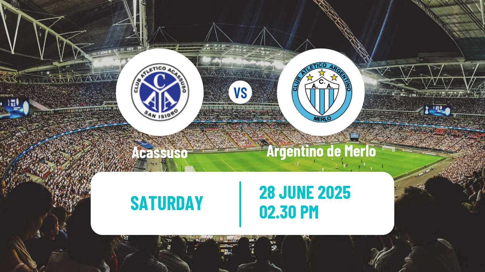 Soccer Argentinian Primera B Acassuso - Argentino de Merlo