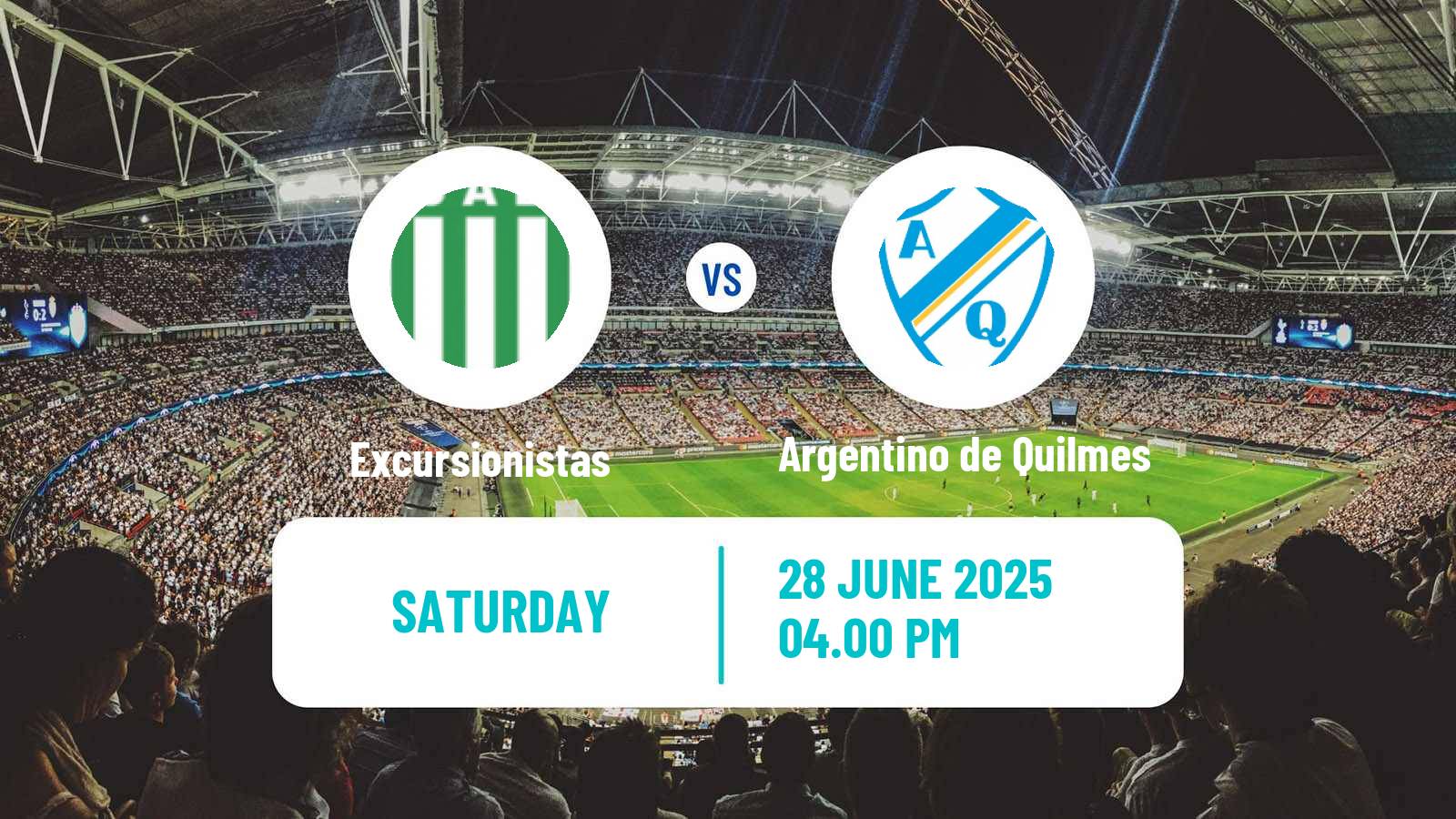 Soccer Argentinian Primera B Excursionistas - Argentino de Quilmes