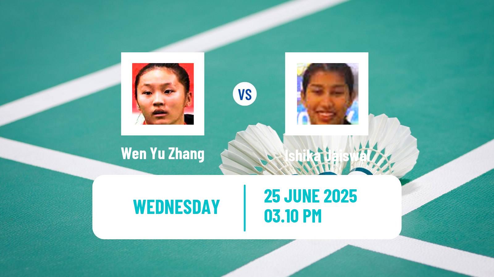 Badminton BWF World Tour Us Open Women Wen Yu Zhang - Ishika Jaiswal