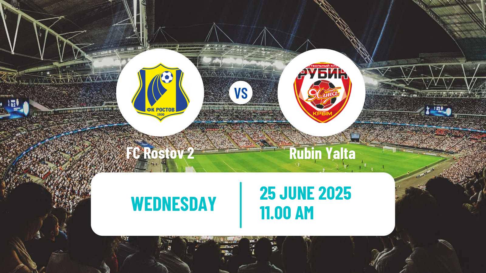Soccer FNL 2 Division B Group 1 Rostov 2 - Rubin Yalta