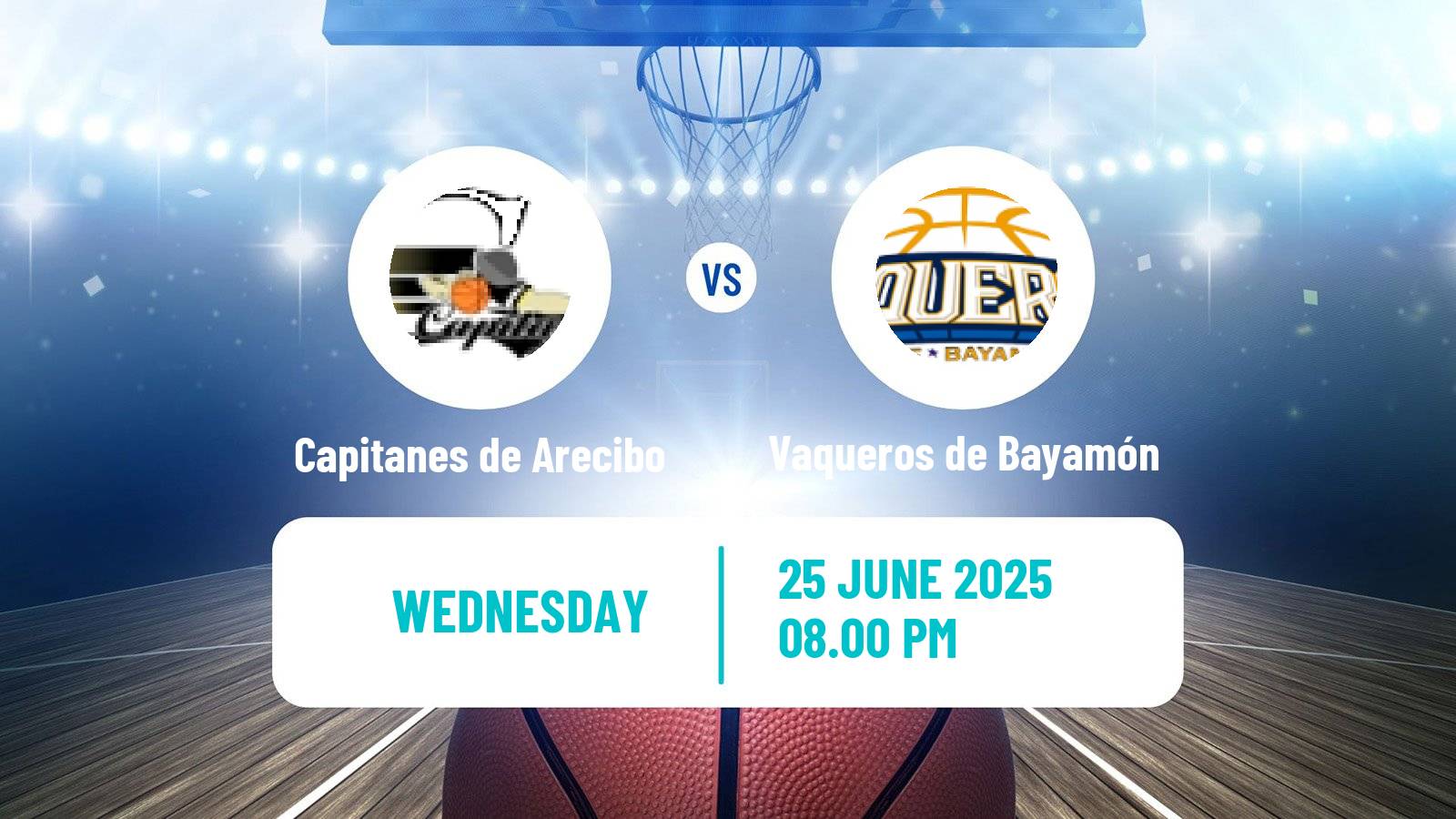 Basketball Puerto Rican BSN Capitanes de Arecibo - Vaqueros de Bayamón