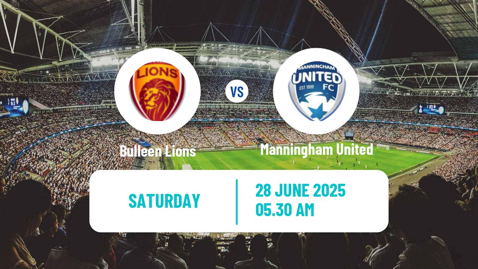Soccer Australian Victoria Premier League Bulleen Lions - Manningham United