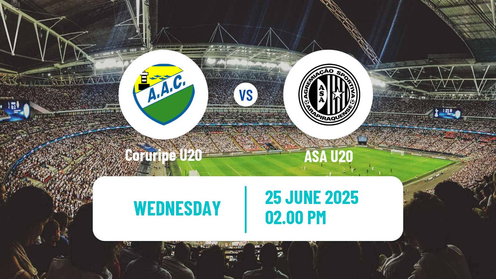 Soccer Brazilian Alagoano U20 Coruripe U20 - ASA U20