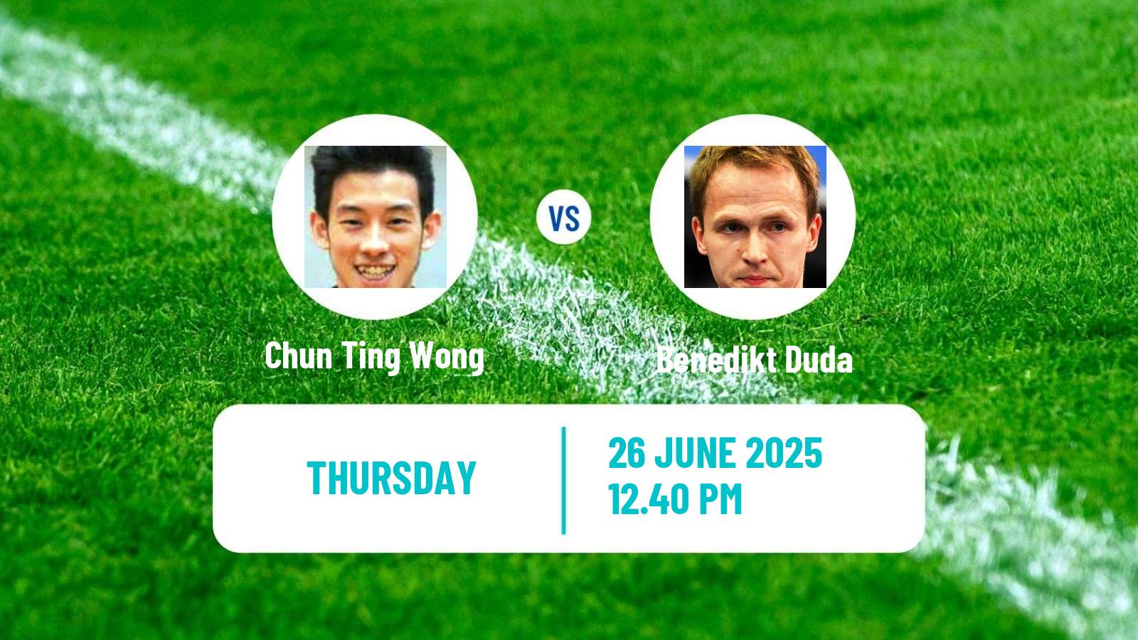 Table tennis Wtt Contender Zagreb Men Chun Ting Wong - Benedikt Duda
