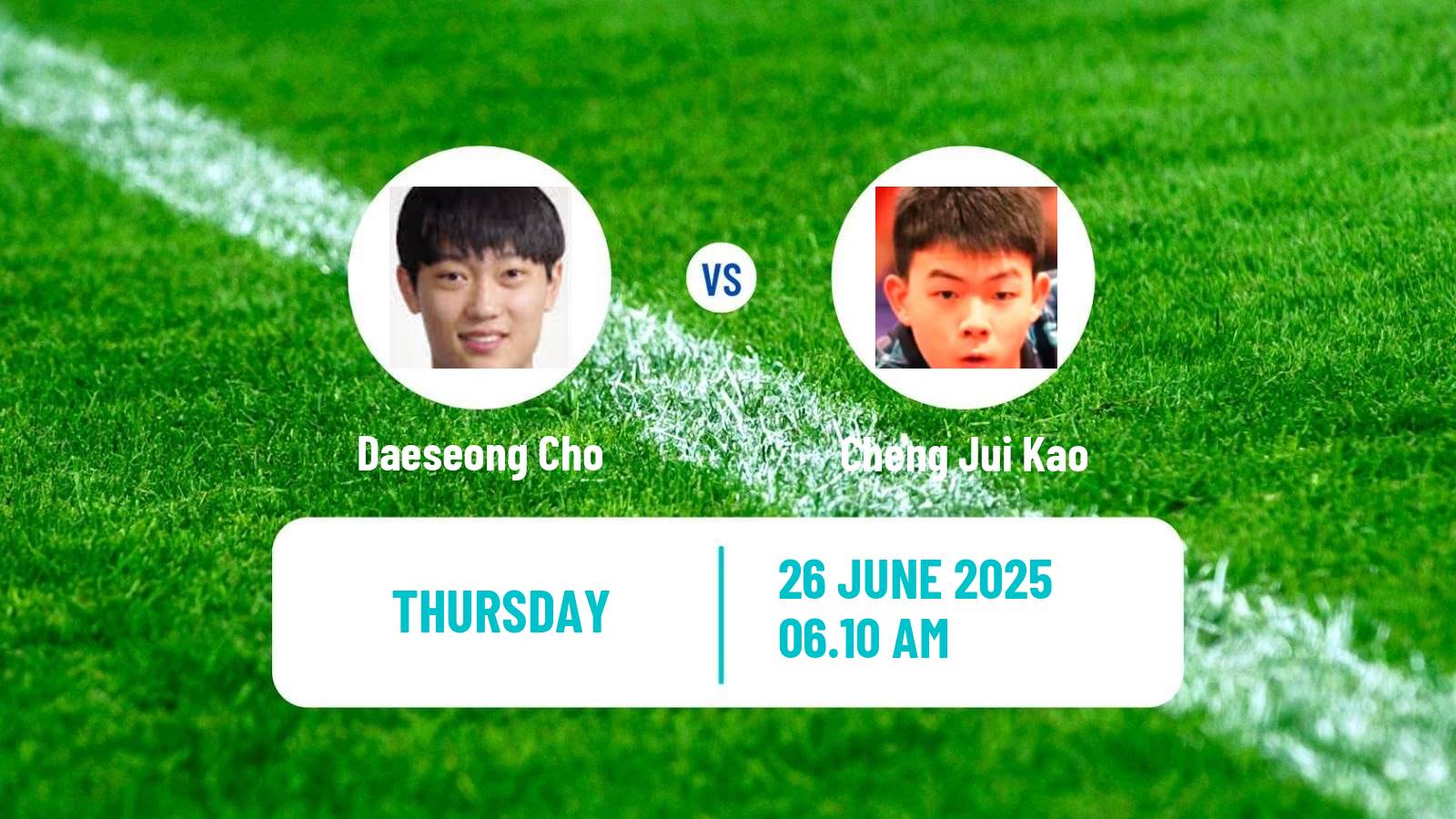 Table tennis Wtt Contender Zagreb Men Daeseong Cho - Cheng Jui Kao