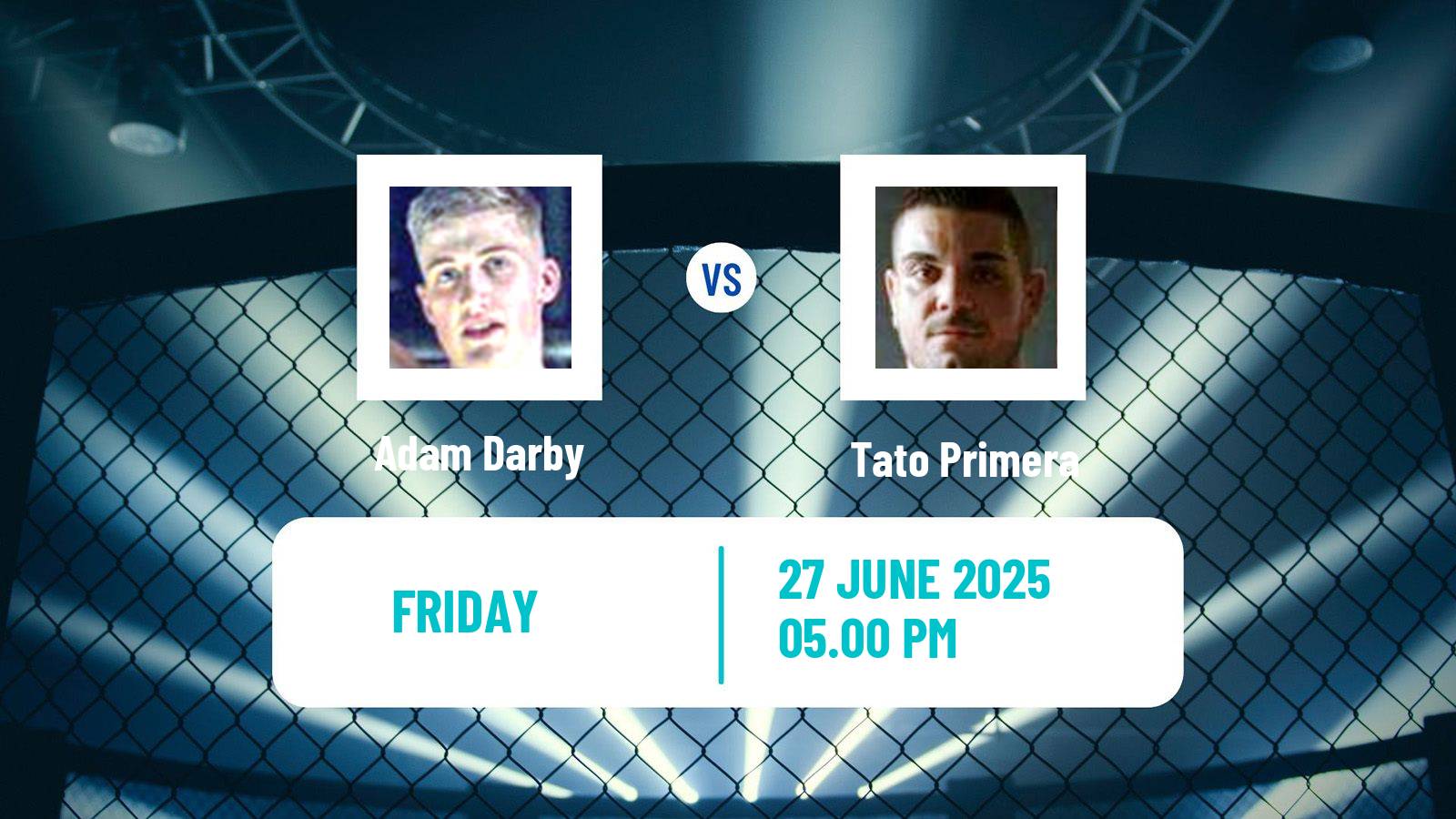 MMA Welterweight Cage Warriors Men Adam Darby - Tato Primera