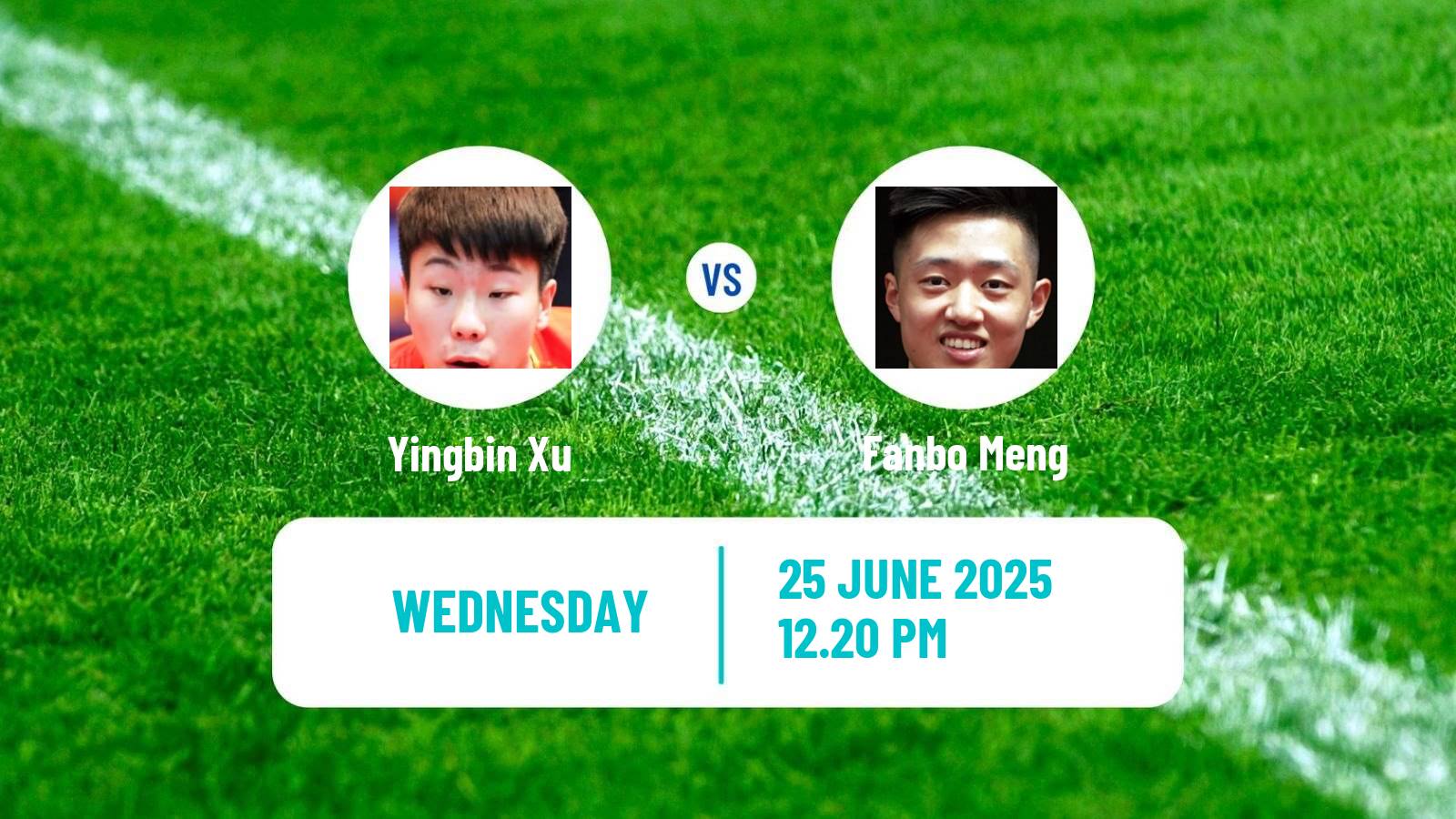 Table tennis Wtt Contender Zagreb Men Yingbin Xu - Fanbo Meng