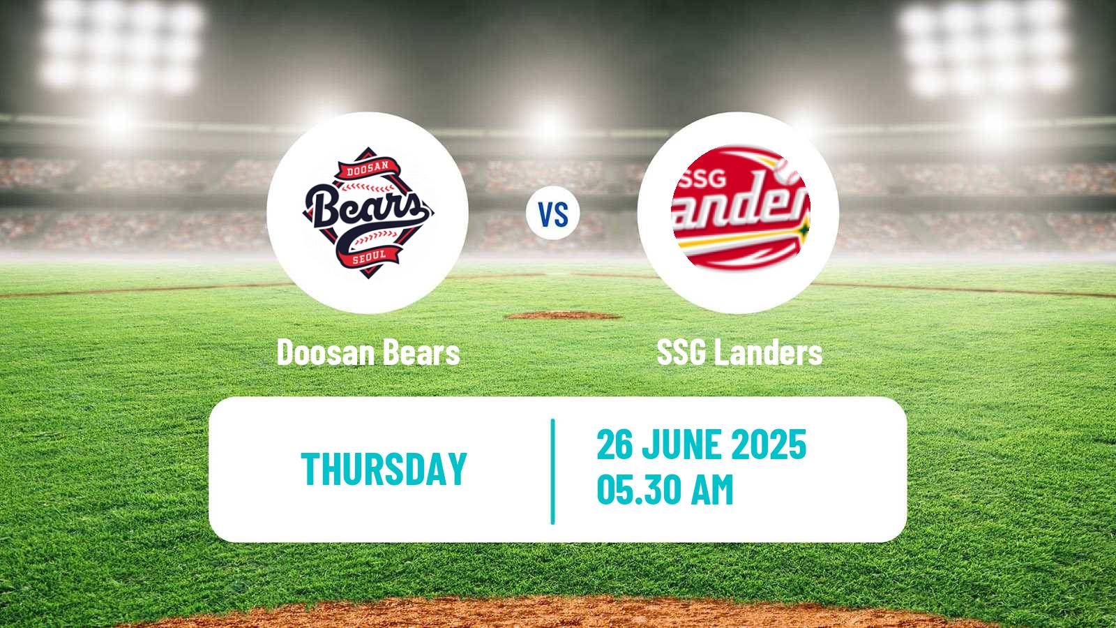 Baseball KBO Doosan Bears - SSG Landers