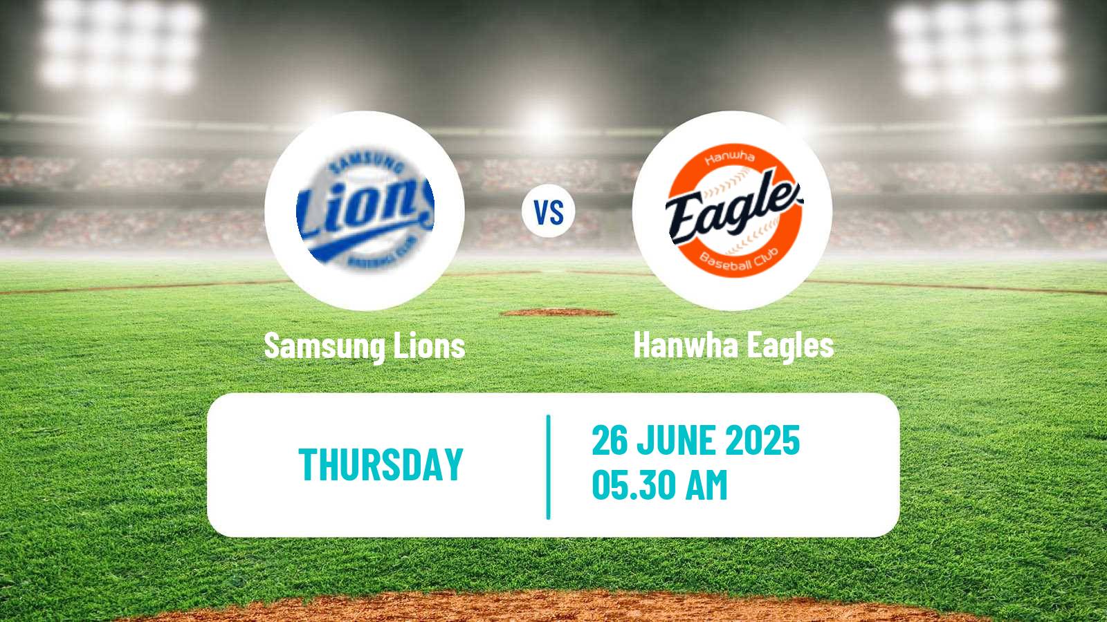 Baseball KBO Samsung Lions - Hanwha Eagles