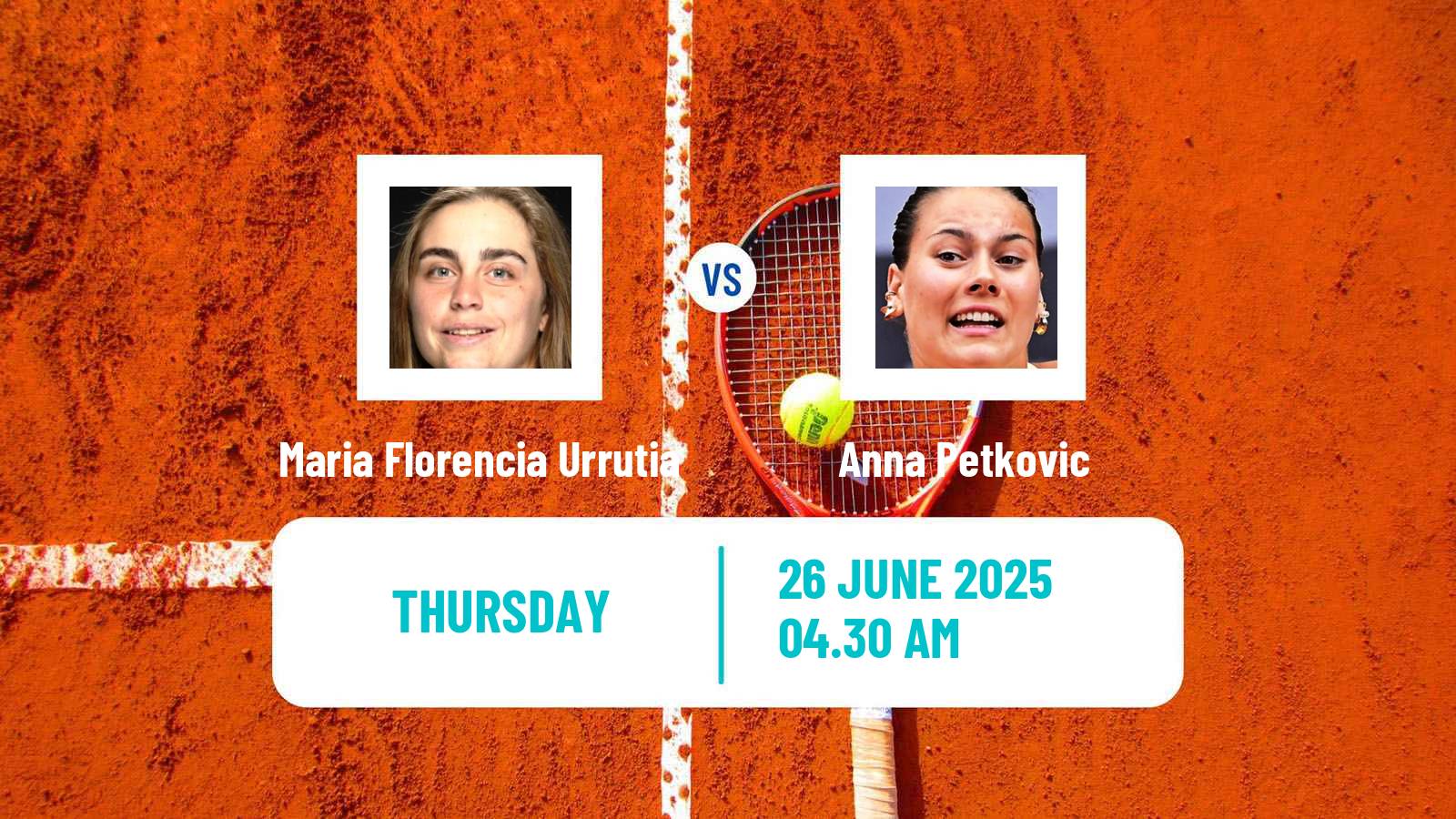 Tennis ITF W15 Kamen Women Maria Florencia Urrutia - Anna Petkovic