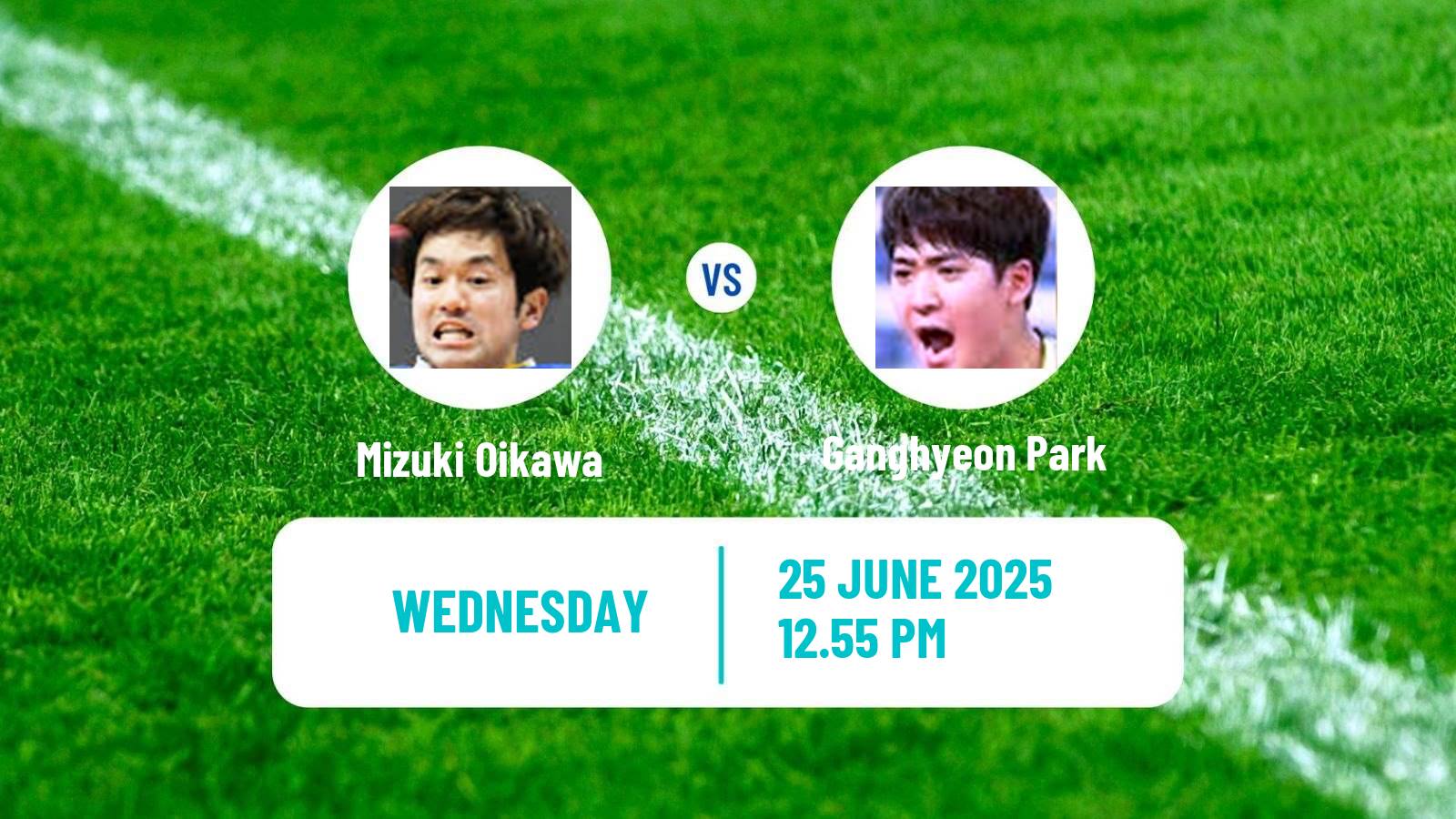 Table tennis Wtt Contender Zagreb Men Mizuki Oikawa - Ganghyeon Park