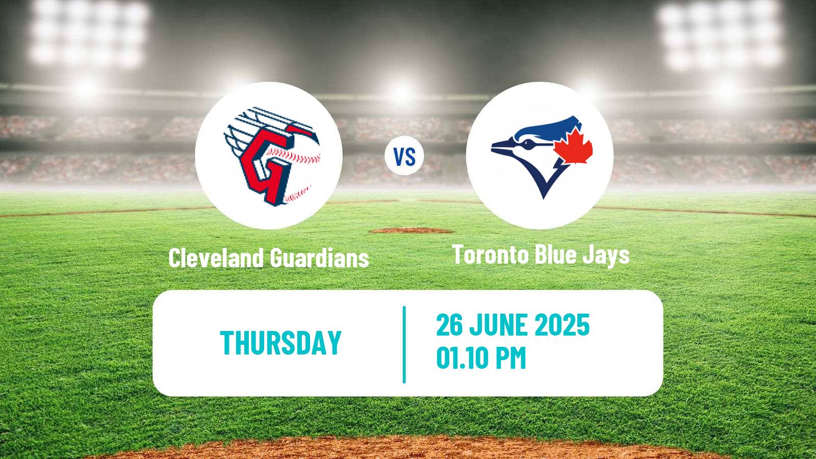 Baseball MLB Cleveland Guardians - Toronto Blue Jays