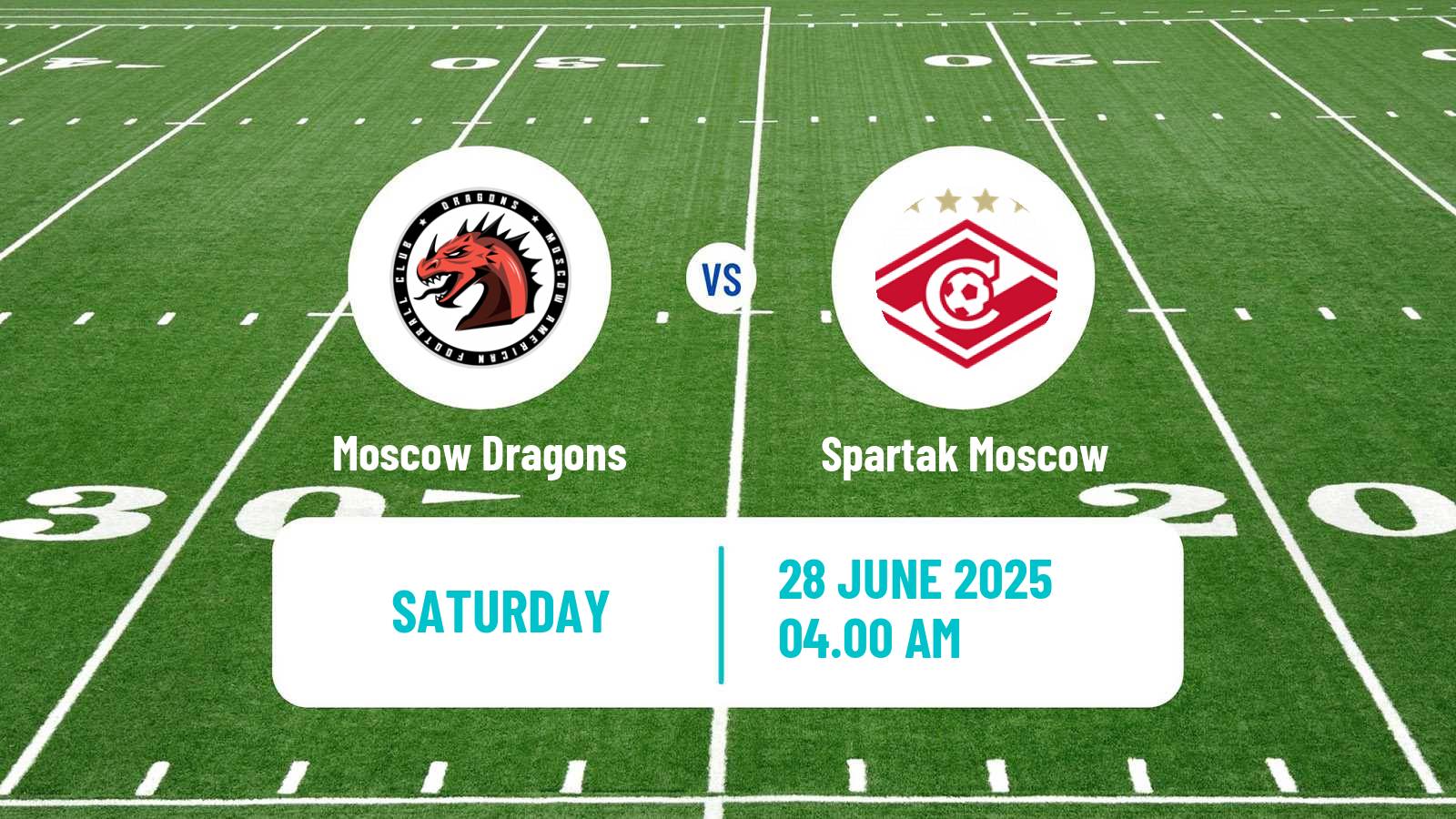 American football Russian Superleague American Football Moscow Dragons - Spartak Moscow