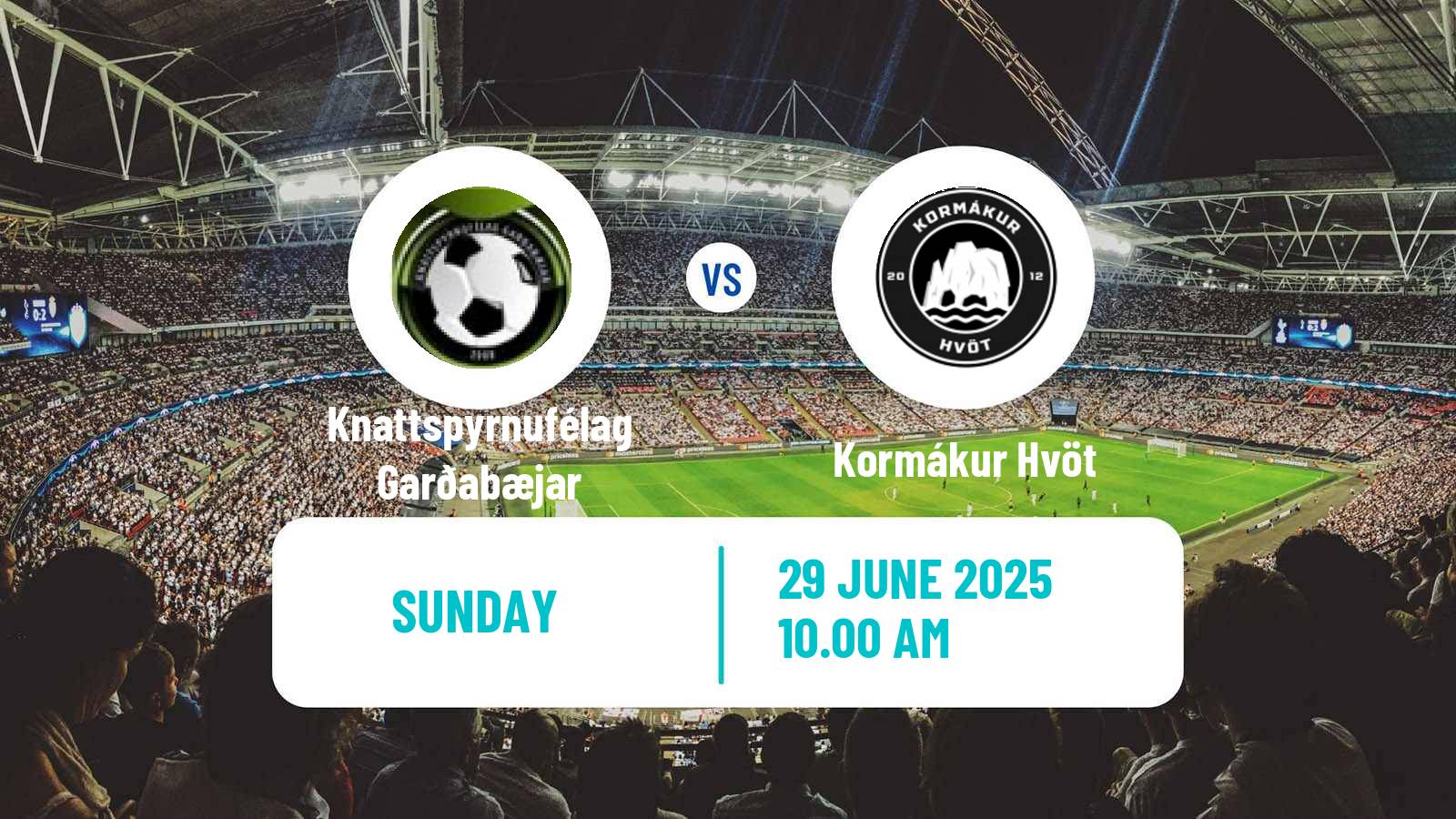 Soccer Icelandic Division 2 Knattspyrnufélag Garðabæjar - Kormákur Hvöt