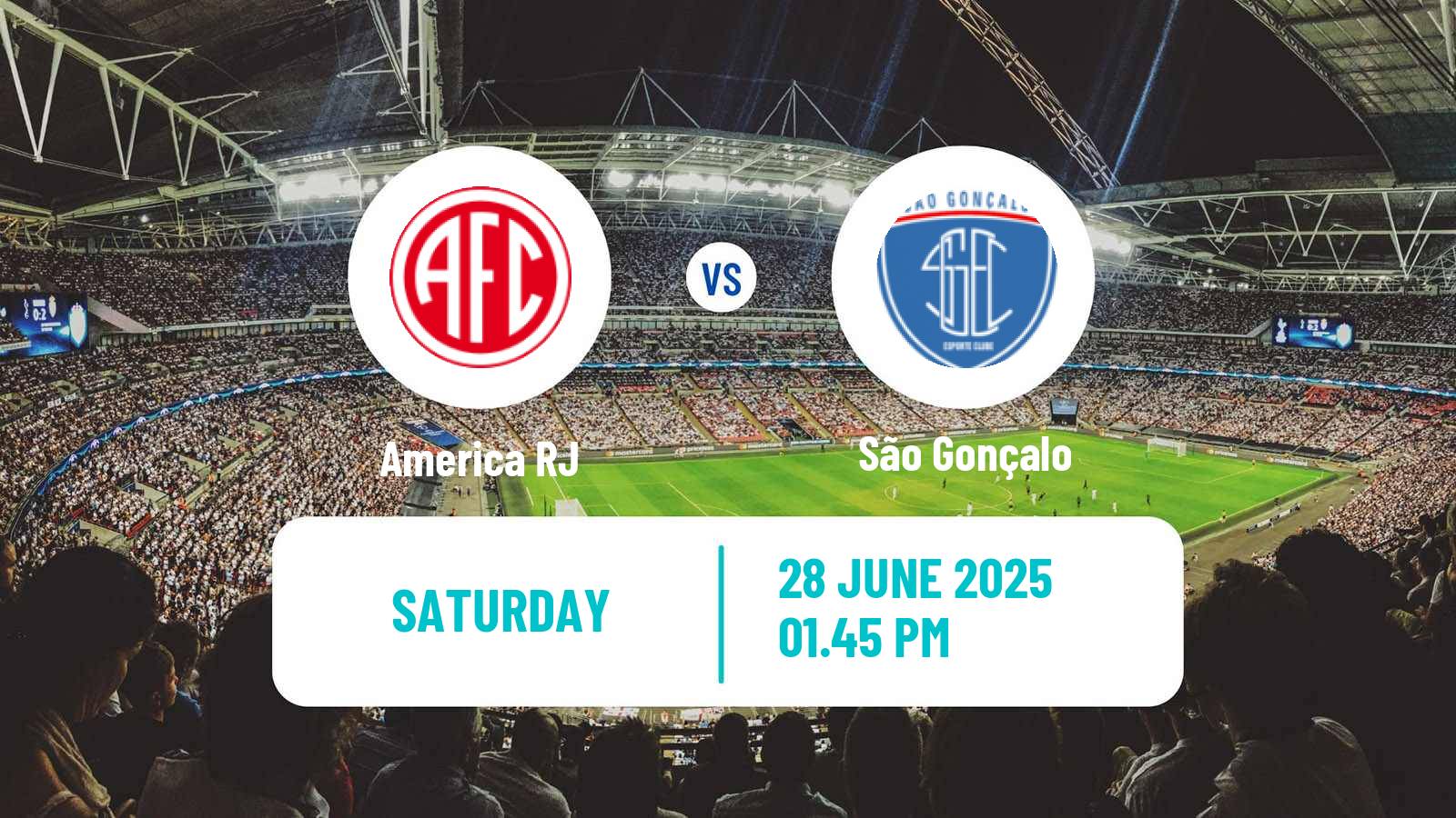 Soccer Brazilian Campeonato Carioca 2 America RJ - São Gonçalo