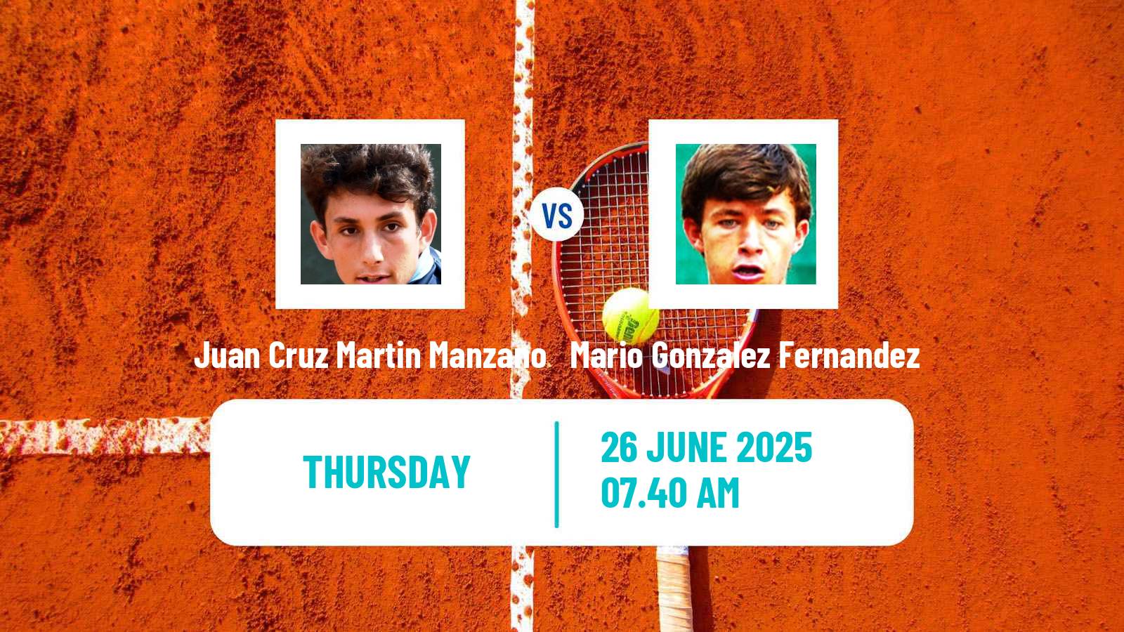 Tennis ITF M15 Casablanca 2 Men Juan Cruz Martin Manzano - Mario Gonzalez Fernandez