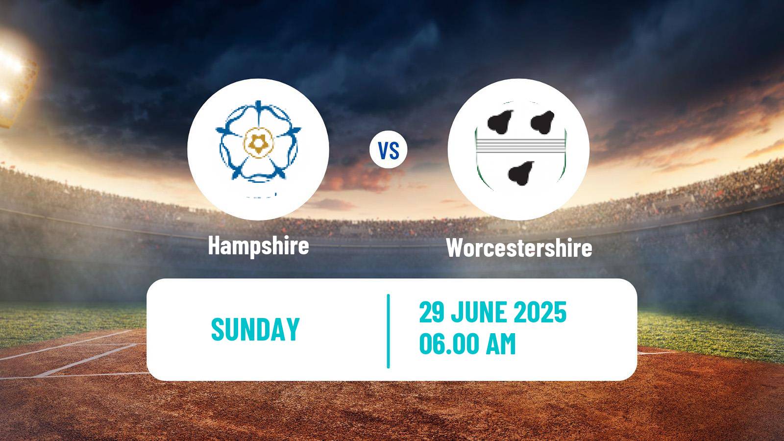 Cricket County Championship One Cricket Hampshire - Worcestershire