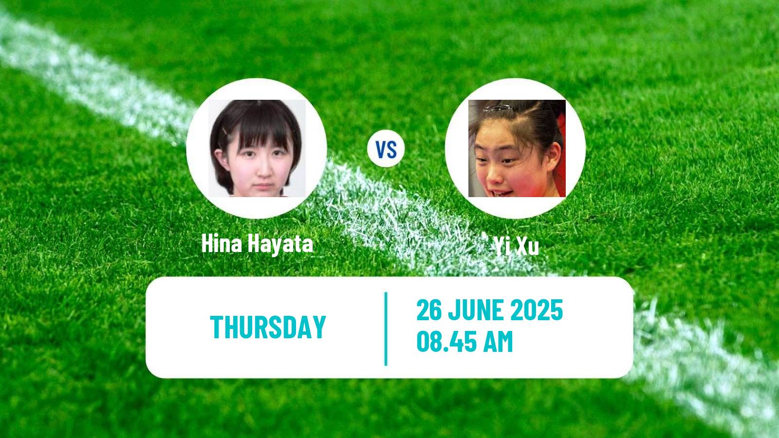 Table tennis Wtt Contender Zagreb Women Hina Hayata - Yi Xu