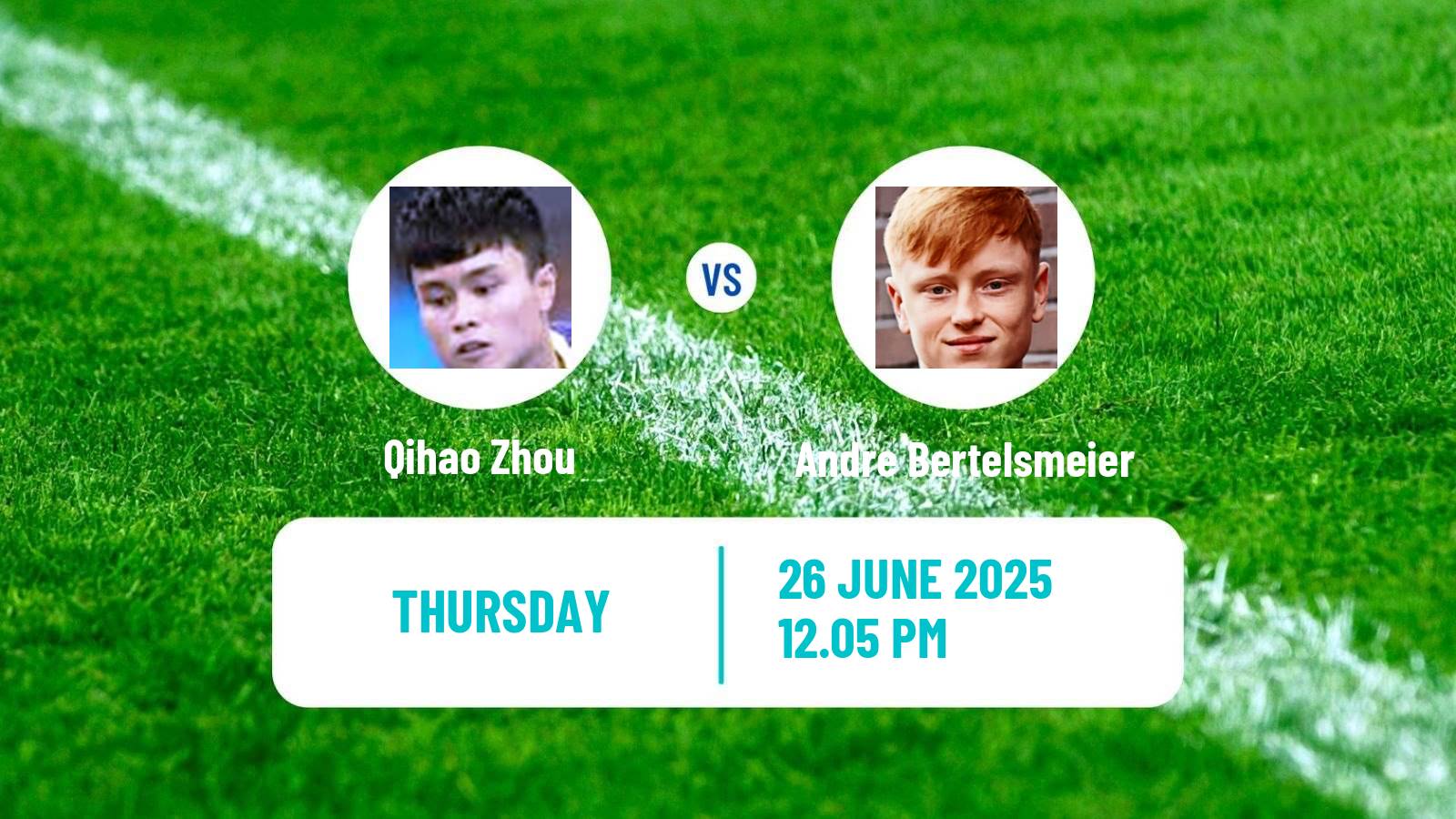 Table tennis Wtt Contender Zagreb Men Qihao Zhou - Andre Bertelsmeier