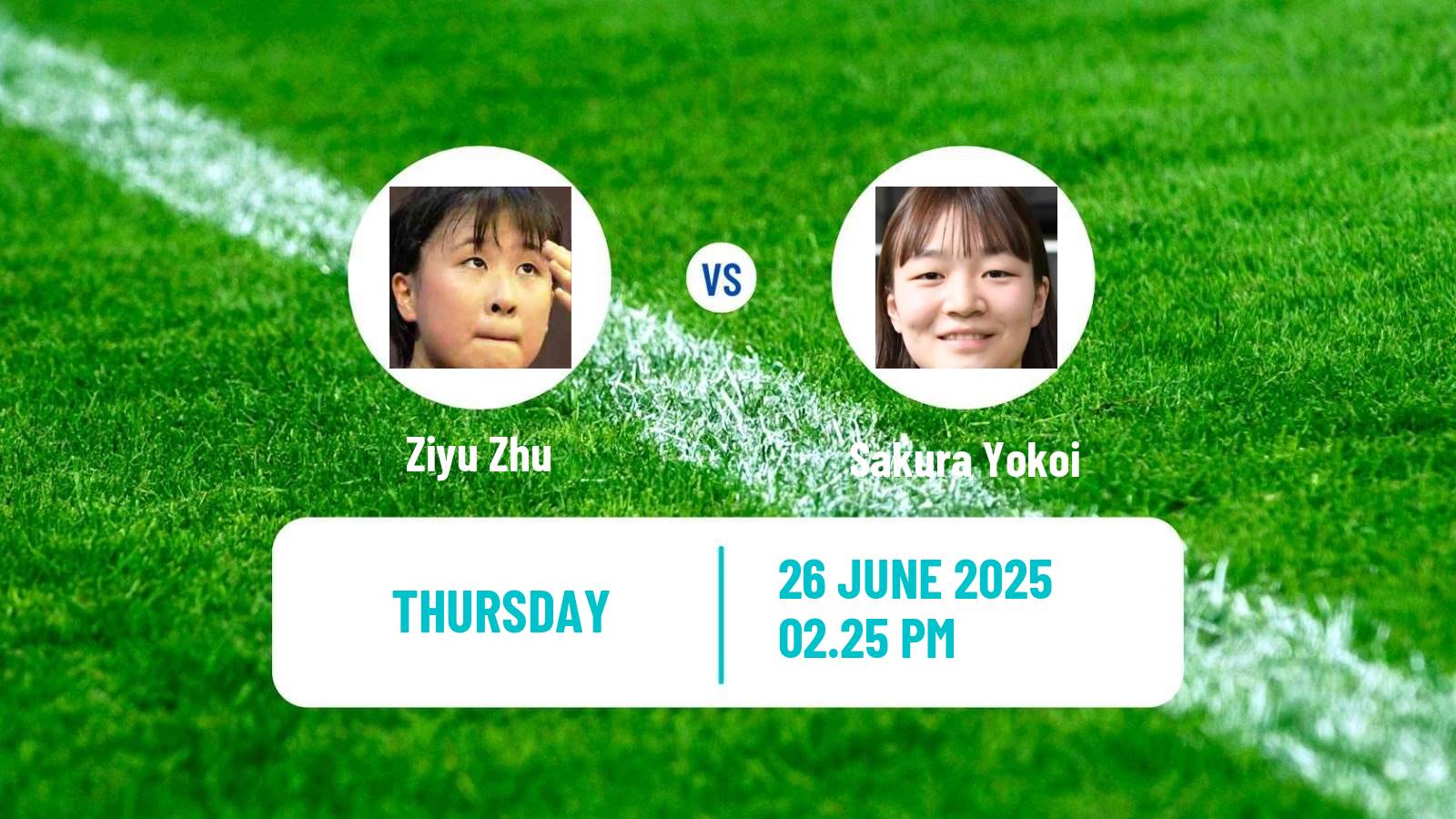 Table tennis Wtt Contender Zagreb Women Ziyu Zhu - Sakura Yokoi