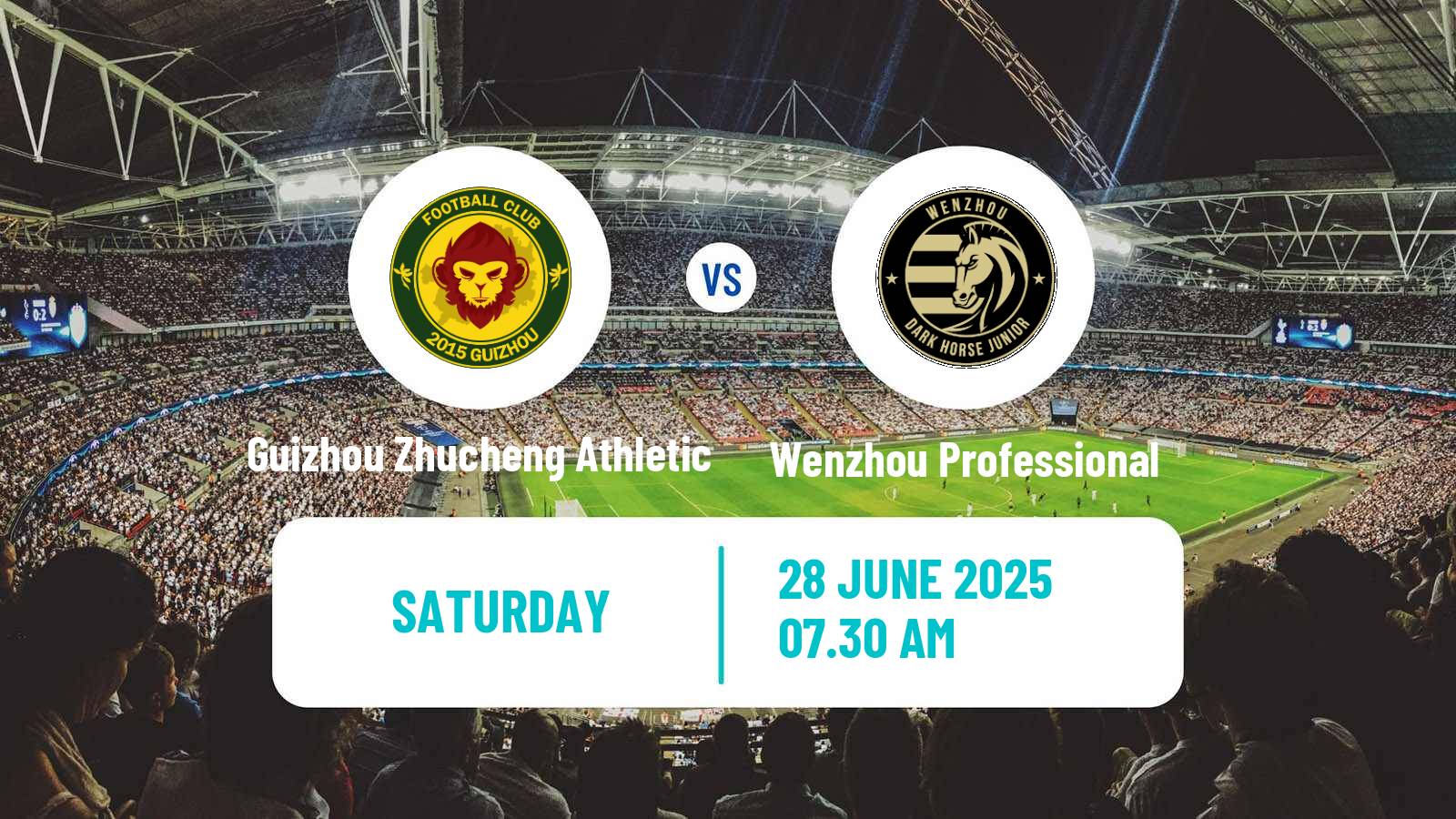 Soccer Chinese Yi League Guizhou Zhucheng Athletic - Wenzhou Professional