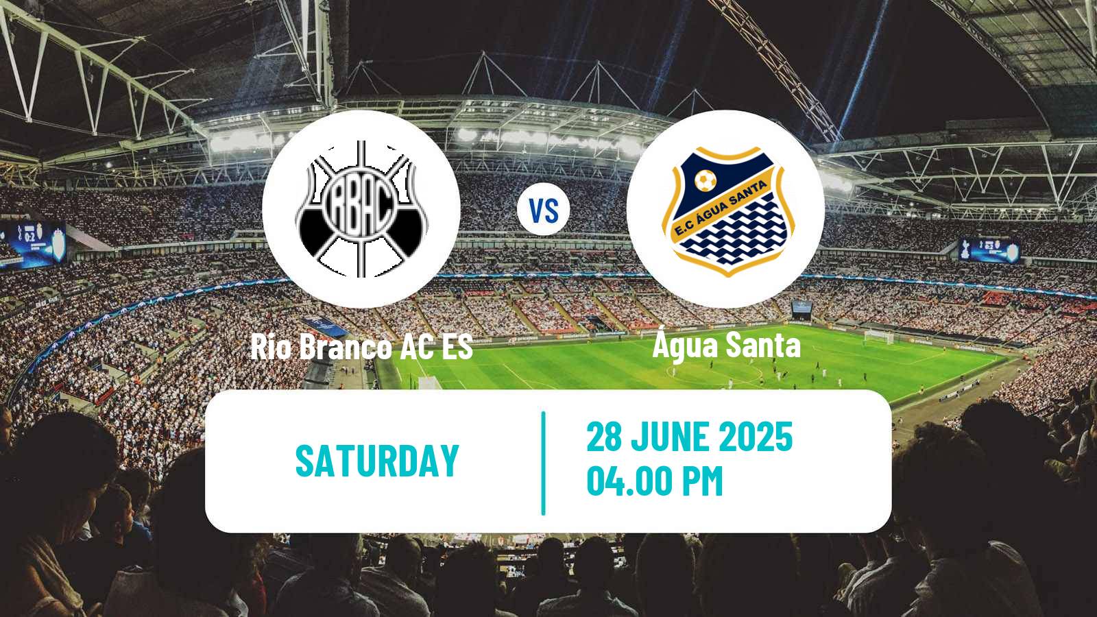 Soccer Brazilian Serie D Rio Branco AC ES - Água Santa