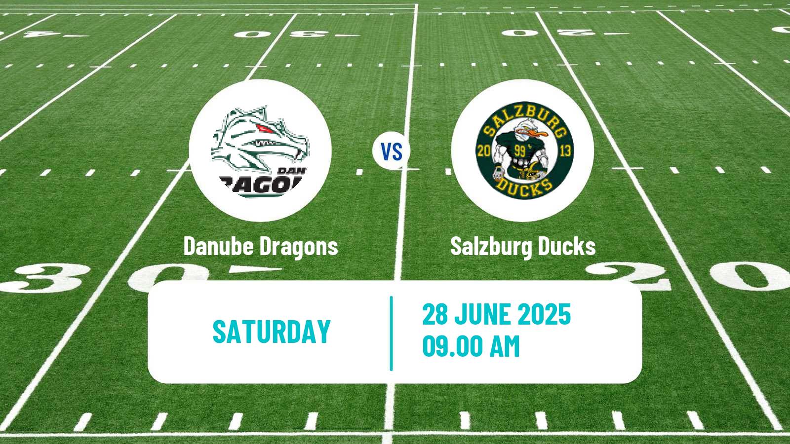 American football Austrian Football League Danube Dragons - Salzburg Ducks