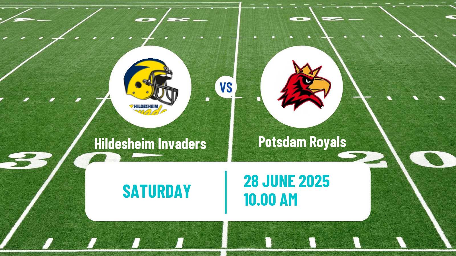 American football German GFL Hildesheim Invaders - Potsdam Royals