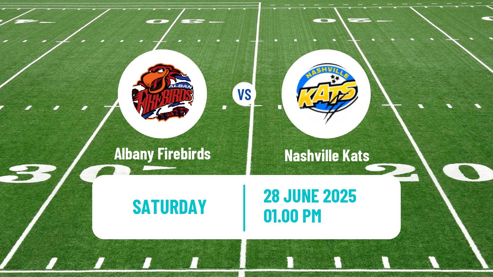 Arena football AF1 Albany Firebirds - Nashville Kats